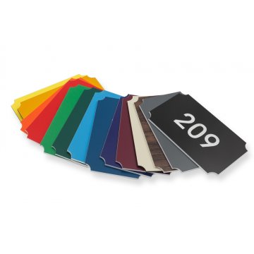 Multicolor Door Numbering - dimensions: 80x50mm - ND025