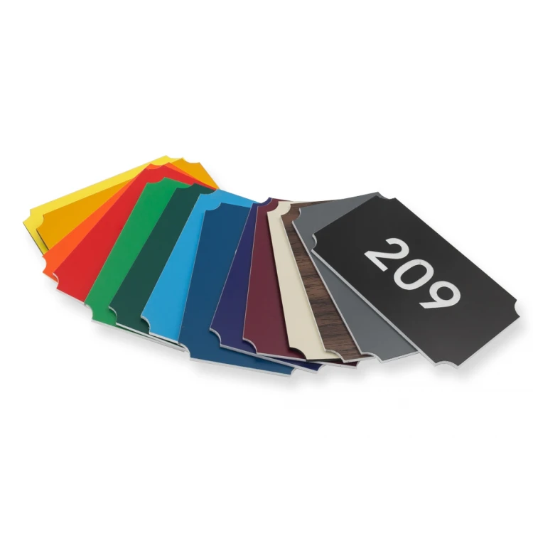 Multicolor Door Numbering - dimensions: 80x50mm - ND025