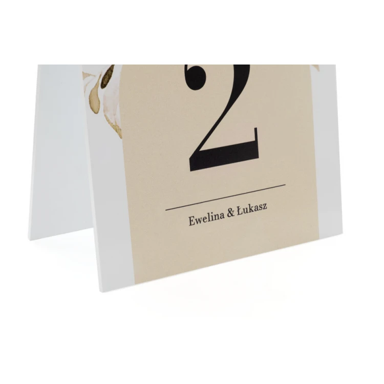 Wedding Table Numbers - height 20.5cm - NS008