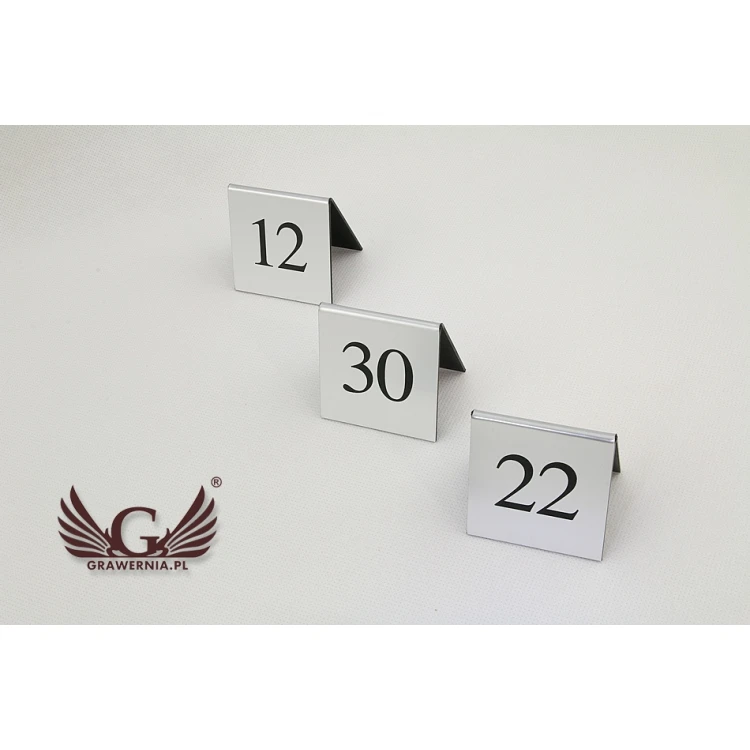 Table Numbering - NS004 SILVER design