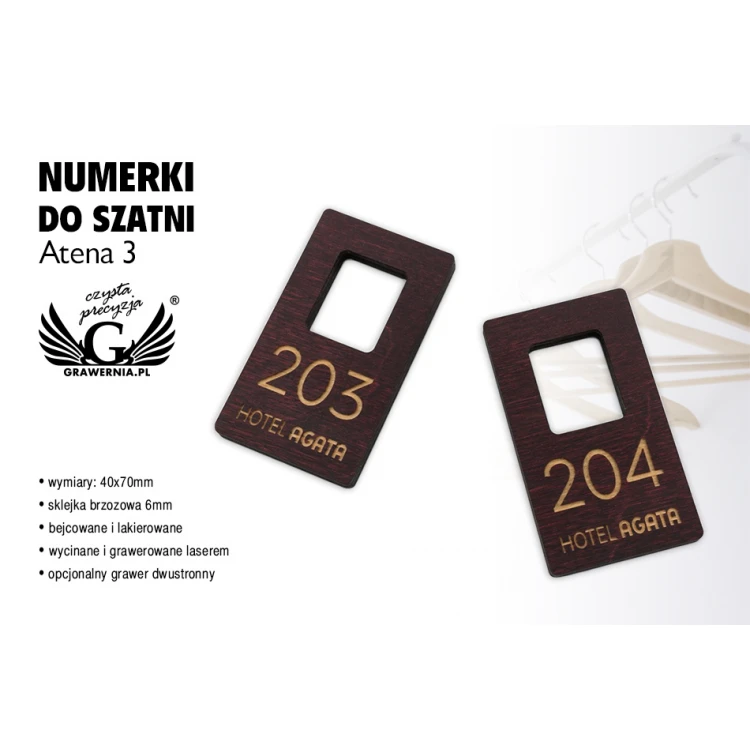 Locker Numbers - Dark Cherry Color - Athena 3