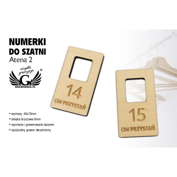 Locker Numbers - Natural Color - Athena 2