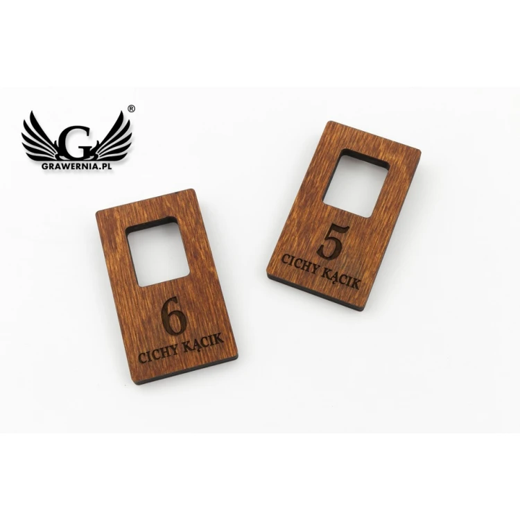Locker Numbers - Light Walnut Color - Atena 4