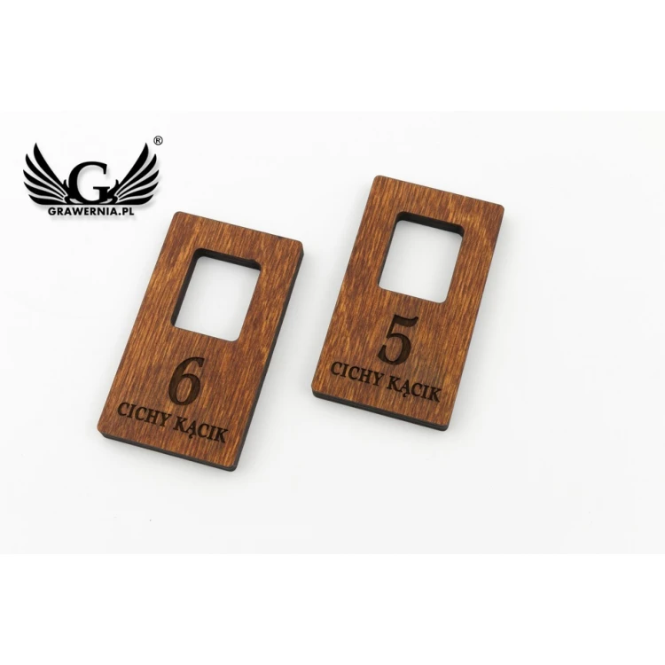 Locker Numbers - Light Walnut Color - Atena 4