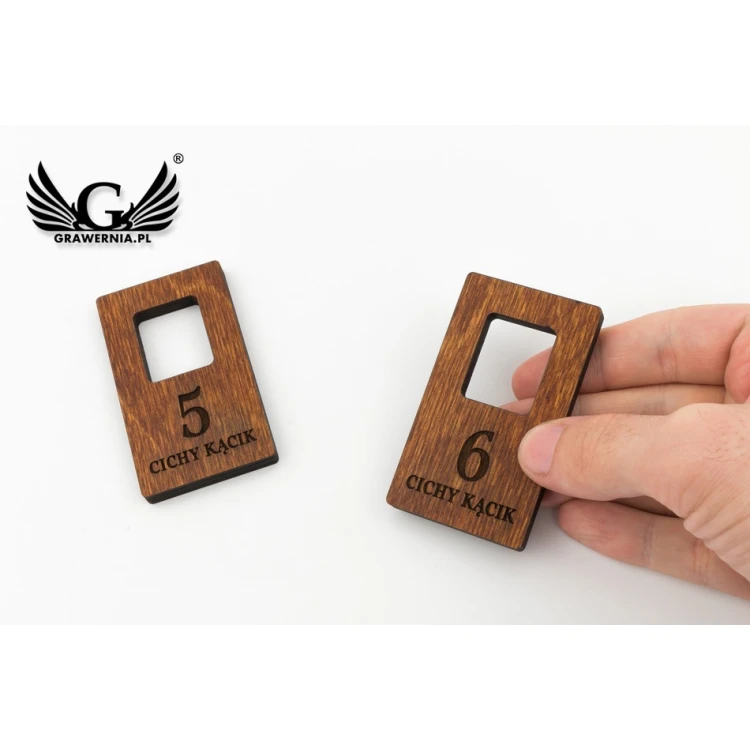 Locker Numbers - Light Walnut Color - Atena 4