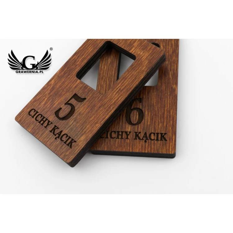 Locker Numbers - Light Walnut Color - Atena 4