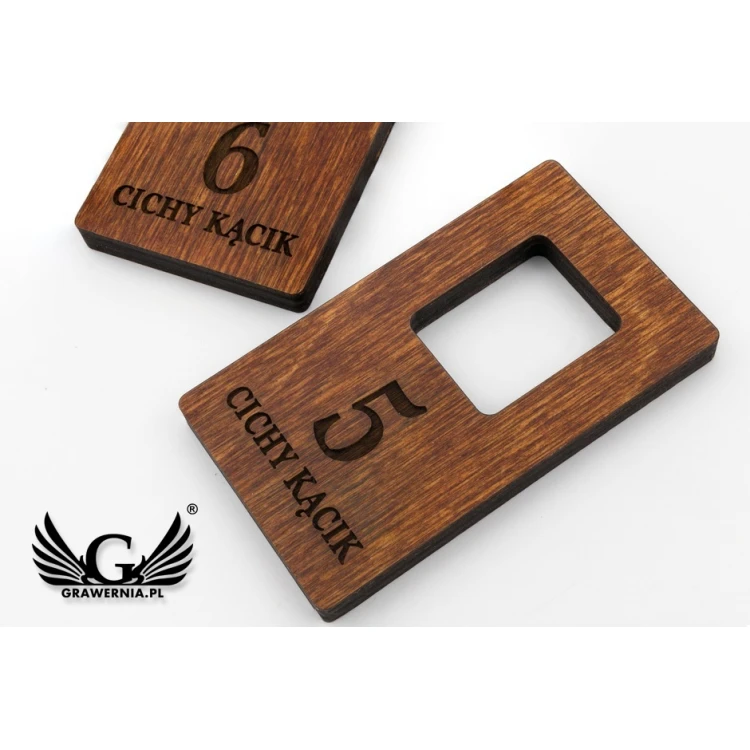 Locker Numbers - Light Walnut Color - Atena 4