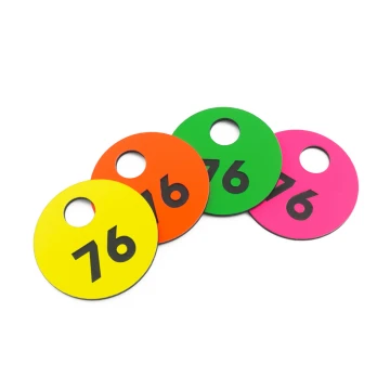 Engraved Locker Numbers - GREGOR NEON - size 40x40mm - thickness 1.6mm - NSZ007