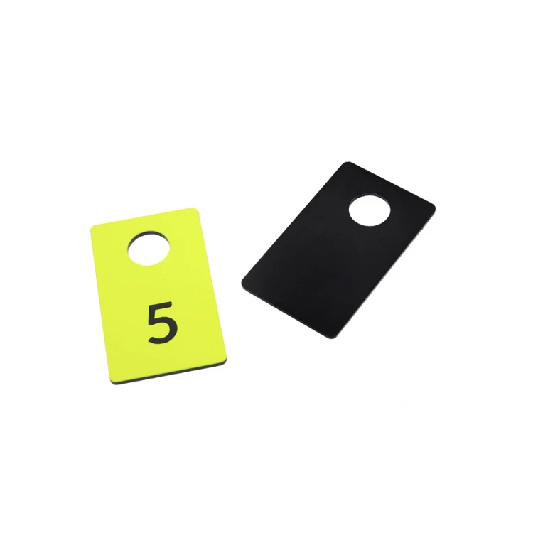 Engraved Locker Numbers - RECTANGLE NEON - size 30x50mm - thickness 1.6mm - NSZ009