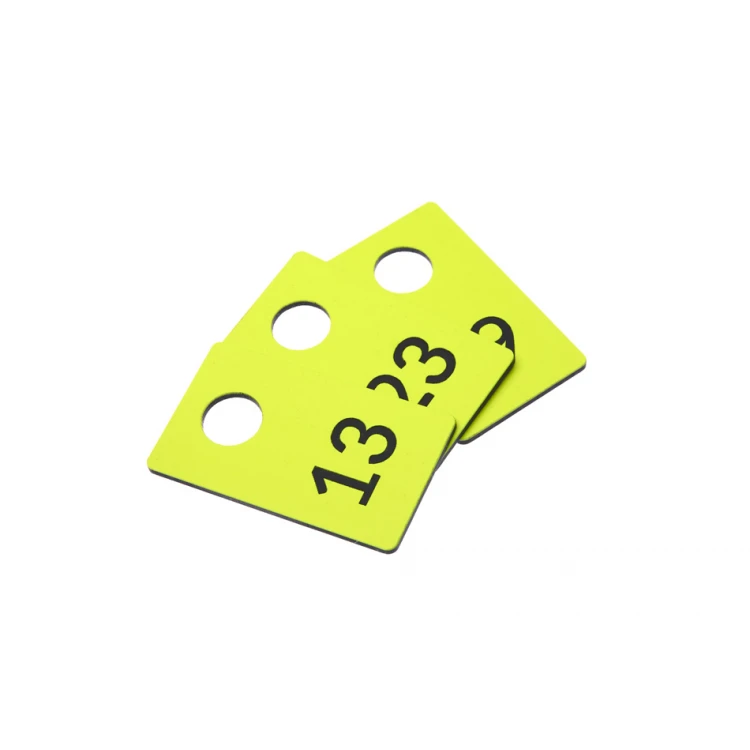 Engraved Locker Numbers - RECTANGLE NEON - size 30x50mm - thickness 1.6mm - NSZ009