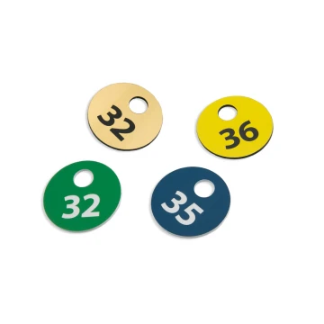 Locker Numbers - GREGOR - Various Colors - 40x40mm - Thickness 1.6mm