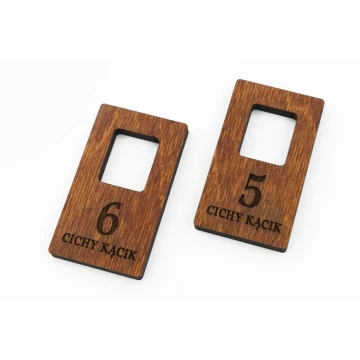Locker Numbers - Light Walnut Color - Atena 4