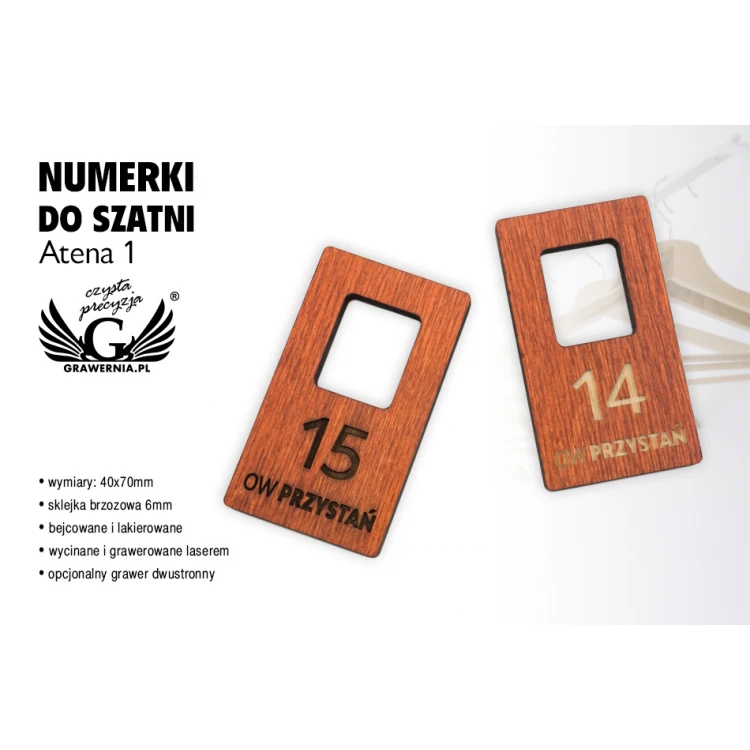 Locker Numbers - Orange Color - Athena 1