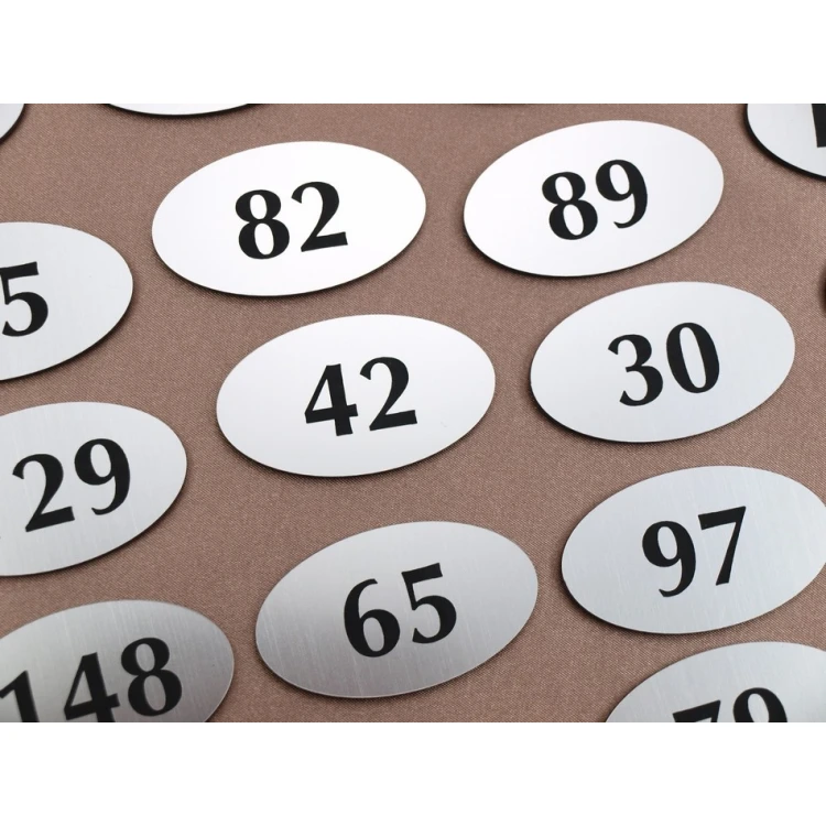 Locker Numbers - Hanger or Cabinet Number - ELIPSA - ND010- size 60x35mm