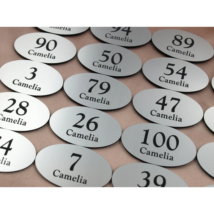 Locker Numbers - Hanger or Cabinet Number - ELIPSA - ND010- size 60x35mm