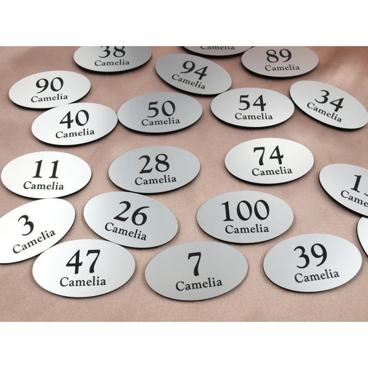 Locker Numbers - Hanger or Cabinet Number - ELIPSA - ND010- size 60x35mm