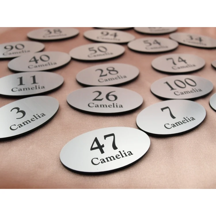 Locker Numbers - Hanger or Cabinet Number - ELIPSA - ND010- size 60x35mm
