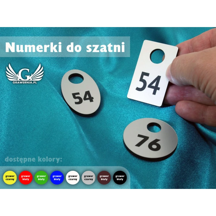 Locker Numbers - Various Colors - Three Shape Options to Choose From - 3.2mm Thickness
