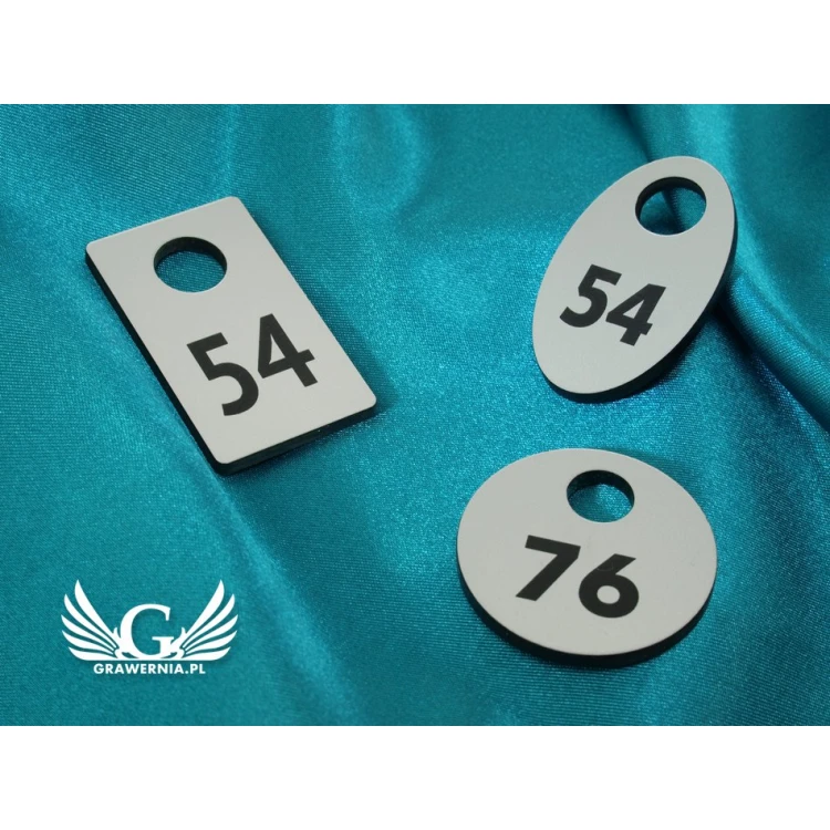 Locker Numbers - Various Colors - Three Shape Options to Choose From - 3.2mm Thickness