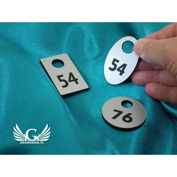 Locker Numbers - Various Colors - Three Shape Options to Choose From - 3.2mm Thickness