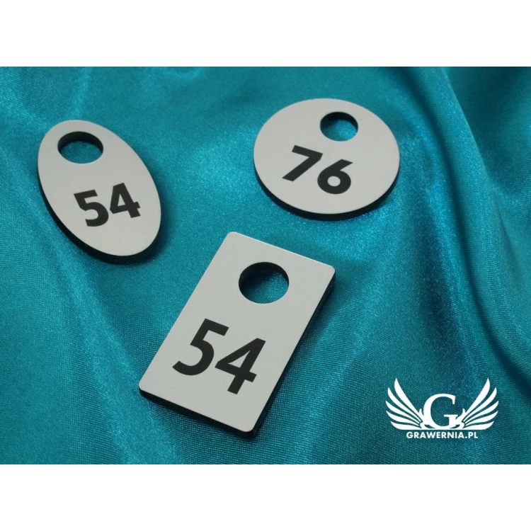 Locker Numbers - Various Colors - Three Shape Options to Choose From - 3.2mm Thickness