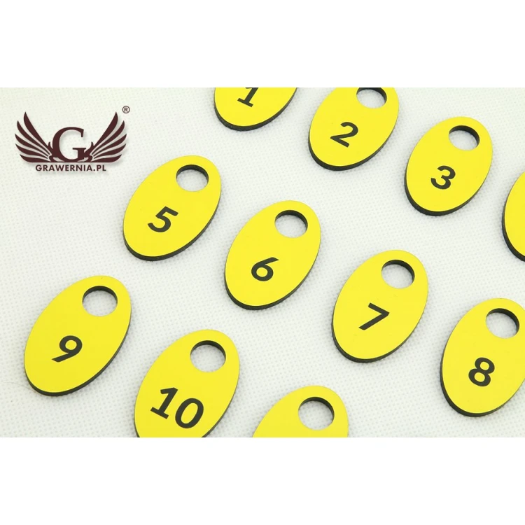 Locker Numbers - Various Colors - Three Shape Options to Choose From - 3.2mm Thickness