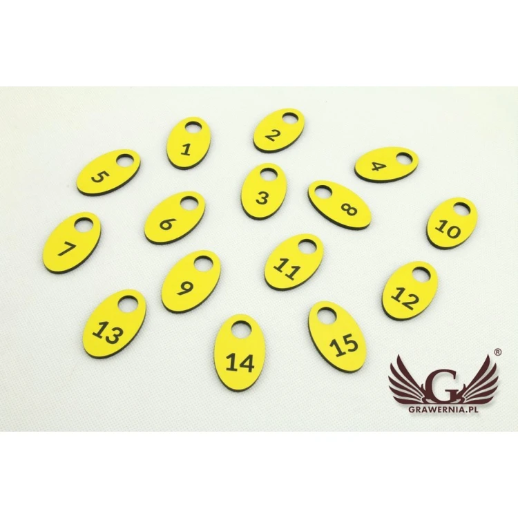 Locker Numbers - Various Colors - Three Shape Options to Choose From - 3.2mm Thickness