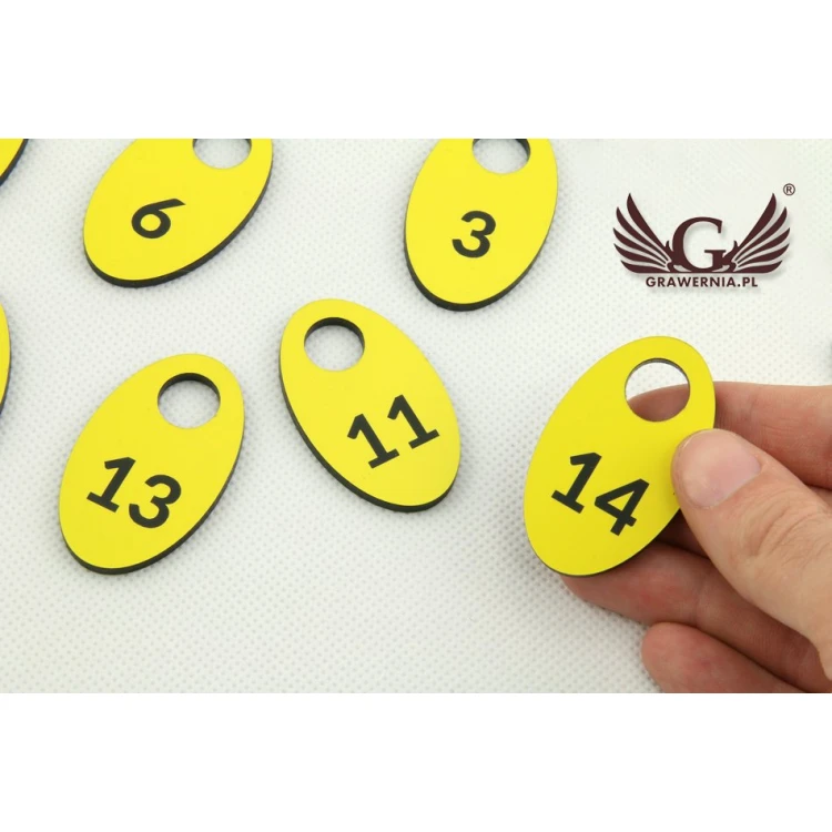 Locker Numbers - Various Colors - Three Shape Options to Choose From - 3.2mm Thickness