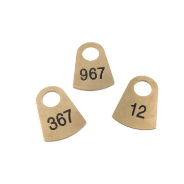 Brass Locker Numbers - Harold Gold 2mm thick - size: 47x65mm - BMZ009