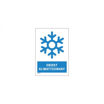Air-conditioned object - sign size 210x300mm - PVC - UV color print - TAB183