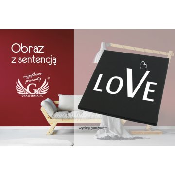 Picture with any quote - UV digital print - 300x300mm - PIC005