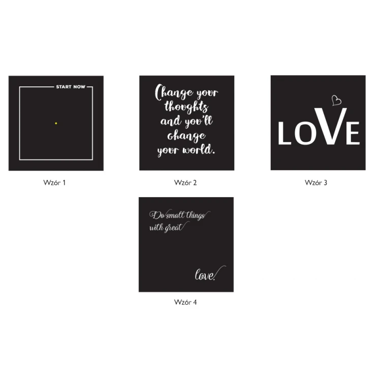 Picture with any quote - UV digital print - 200x200mm - OBR006