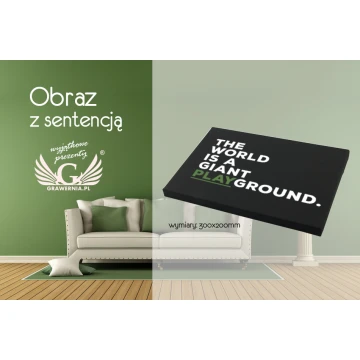 Picture with any quote - UV digital print - 300x200mm - PIC008