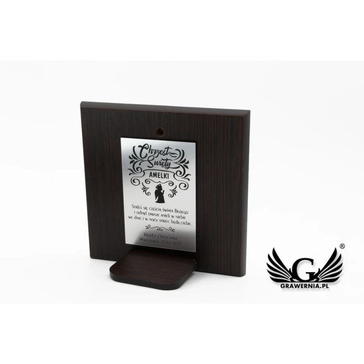 Silver Picture Your Guardian Angel 11x11 cm - DS14/2C