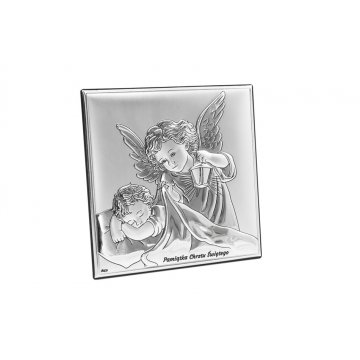 Silver Picture Your Guardian Angel 11x11 cm - DS14/2