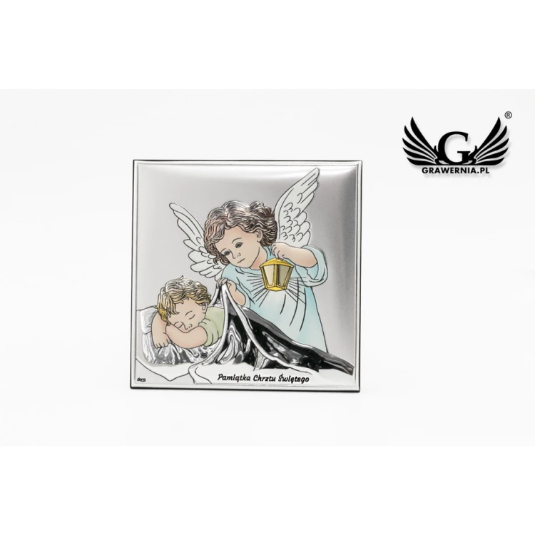 Silver Picture Your Guardian Angel 11x11 cm - DS14/2C