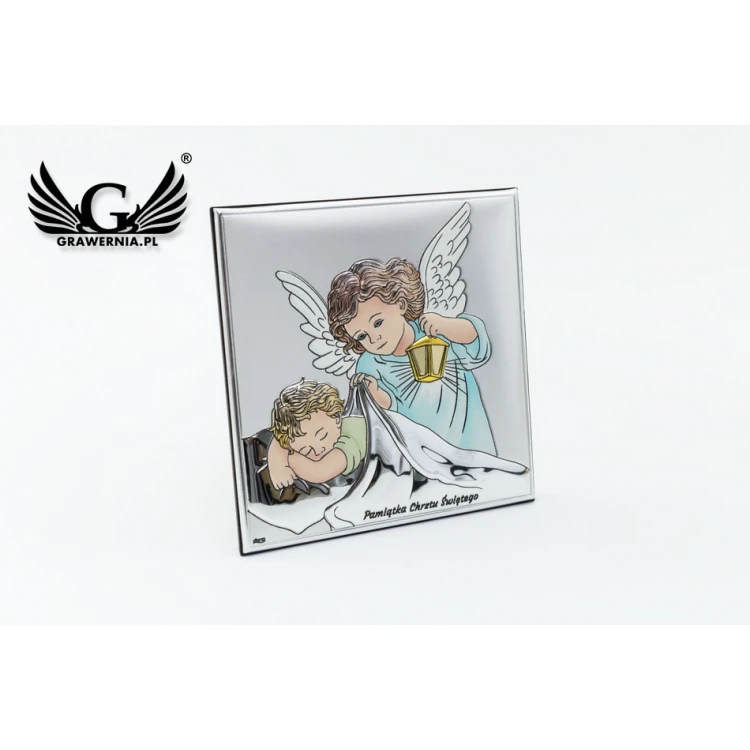 Silver Picture Your Guardian Angel 11x11 cm - DS14/2C