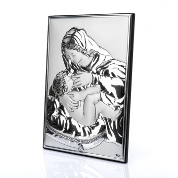 Silver Picture of the Nursing Madonna - size 13x18cm - DS50/3