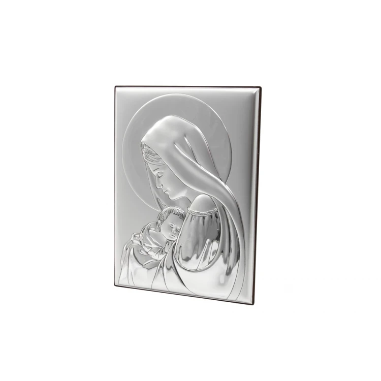 Silver Picture of Madonna and Child 13x18cm - 30696