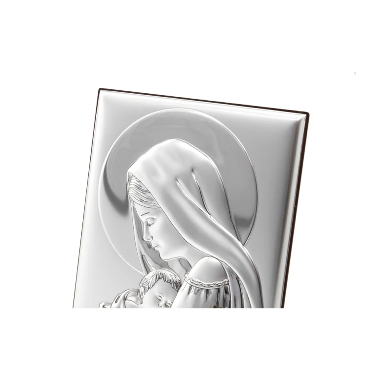 Silver Picture of Madonna and Child 13x18cm - 30696