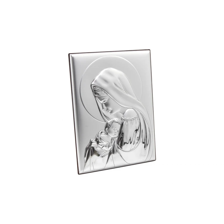 Silver Picture of Madonna and Child 13x18cm - 30696