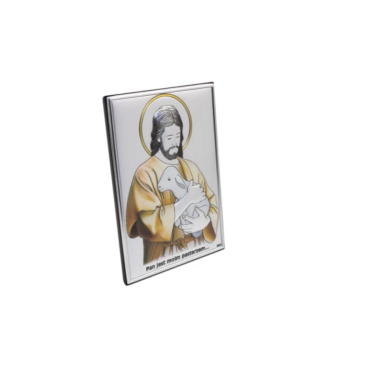 Silver Picture 'The Lord is my Shepherd' size 10x14cm - DS29/2C