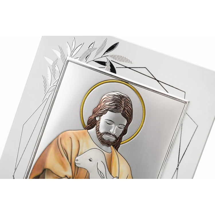 Silver Picture The Lord is My Shepherd size 14.5x19.5cm - DS29FO/2C