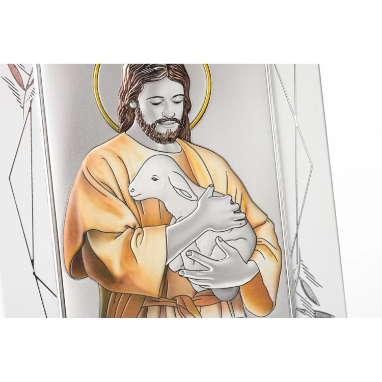 Silver Picture The Lord is My Shepherd size 14.5x19.5cm - DS29FO/2C