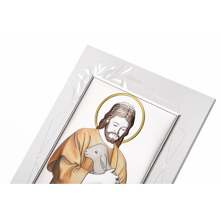 Silver Picture The Lord is My Shepherd size 14.5x19.5cm - DS29FO/2C