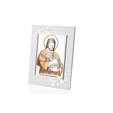 Silver Picture The Lord is My Shepherd size 14.5x19.5cm - DS29FO/2C