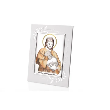 Silver Picture The Lord is My Shepherd size 14.5x19.5cm - DS29FO/2C
