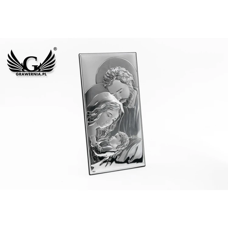Silver Picture Holy Family 11x22 cm - DS12/3