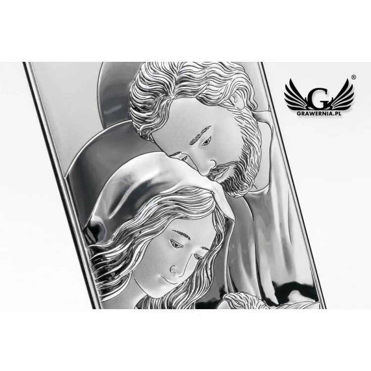 Silver Picture Holy Family 11x22 cm - DS12/3