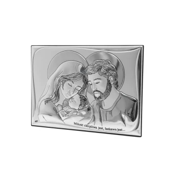 Silver Picture Holy Family 14x10cm - DS11/2